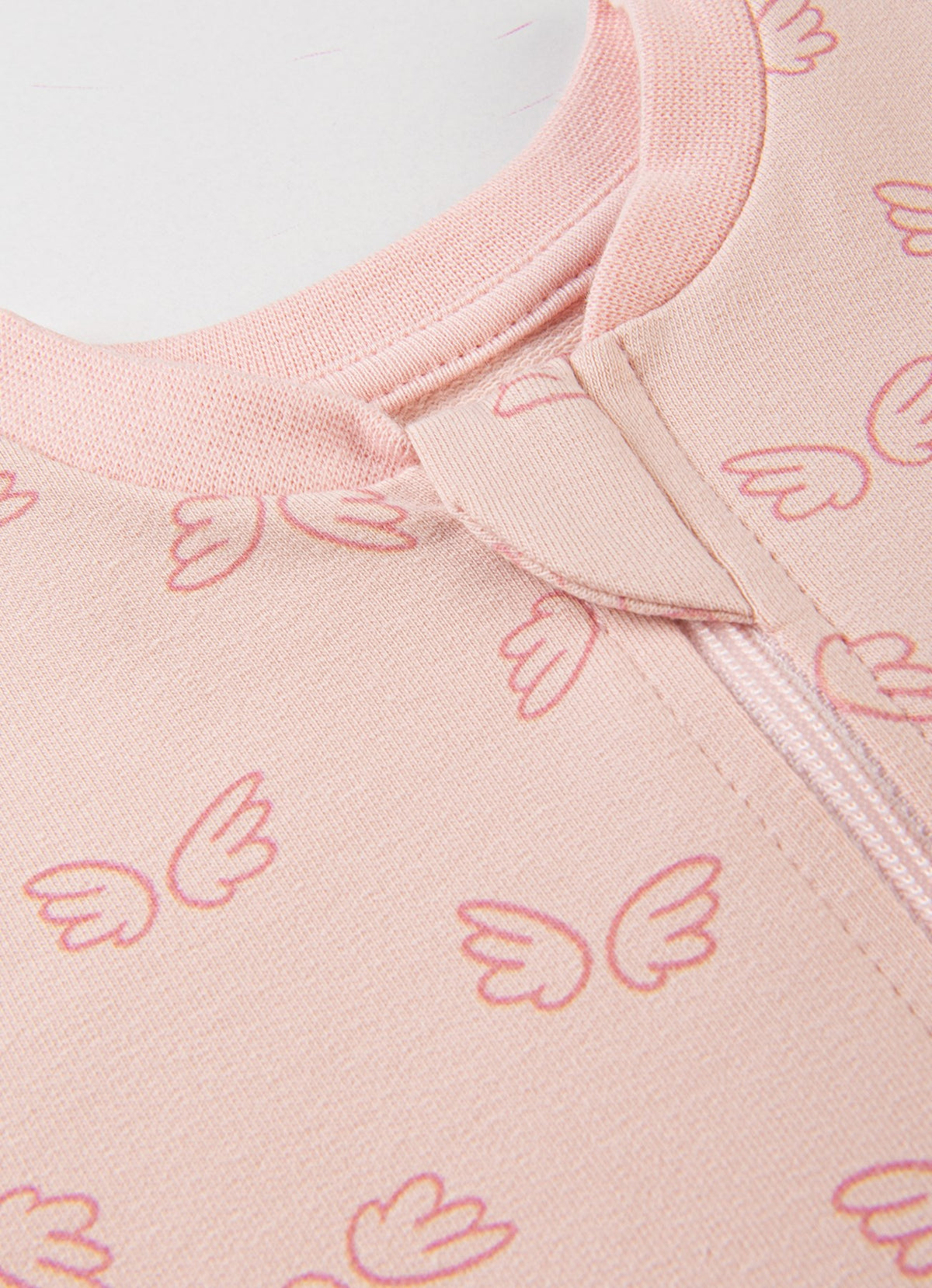 S60955 - Organic Pinkwing Footed Sleepsuit