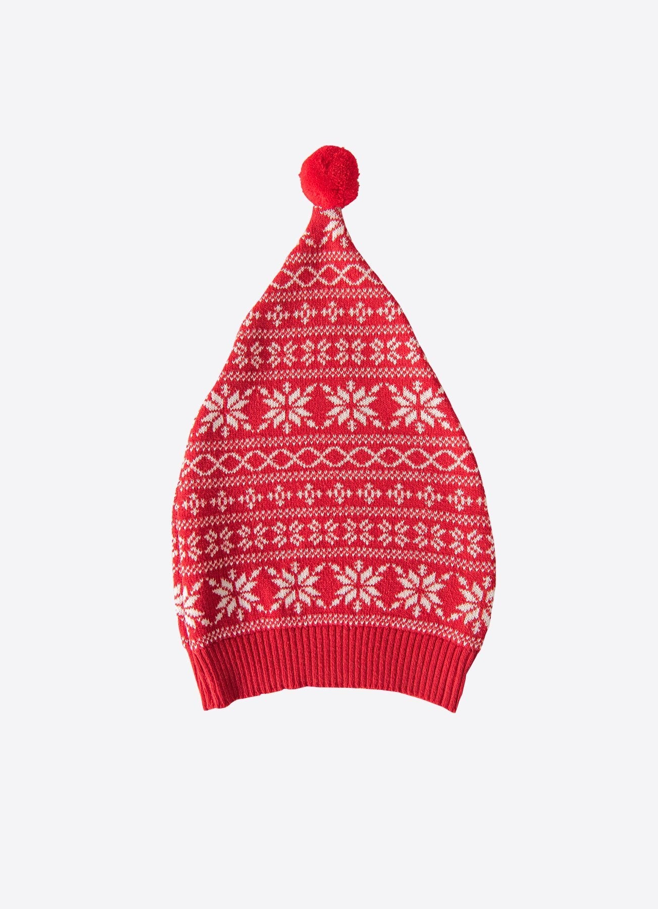 Organic New Year Snowflakes Knitted Hat - S18703