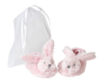 Pink Richie Rabbit Slippers - 0-6 m