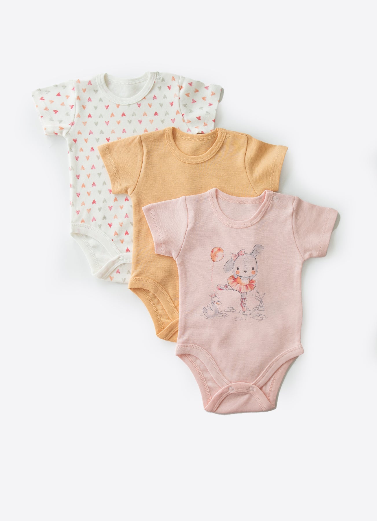 Organic Swan Queen Bodysuit 3-Pack - S81209