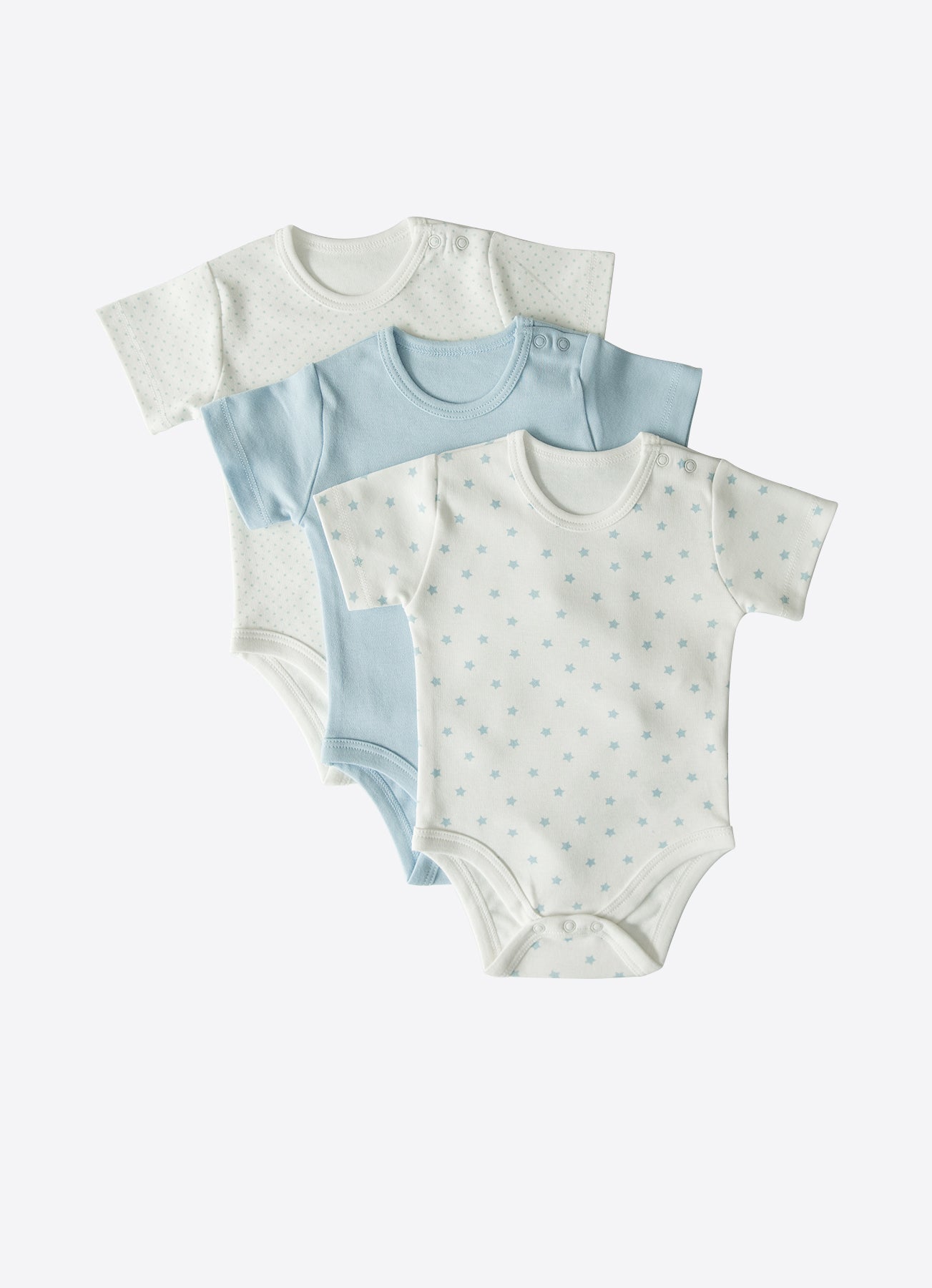 Organic New Dreams Short Sleeve Bodysuits 3-Pack - S30460