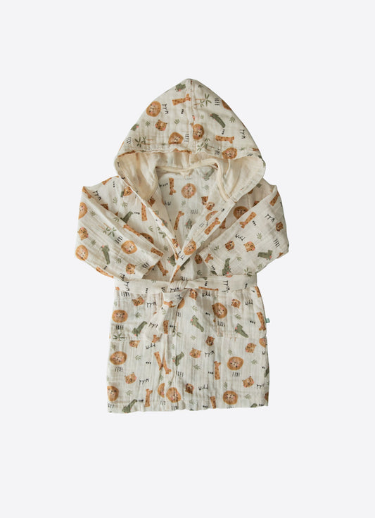 Organic Alvin Muslin Bathrobe - S60203