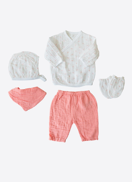 Organic Wedne 5-Piece Muslin Newborn Set - S60032