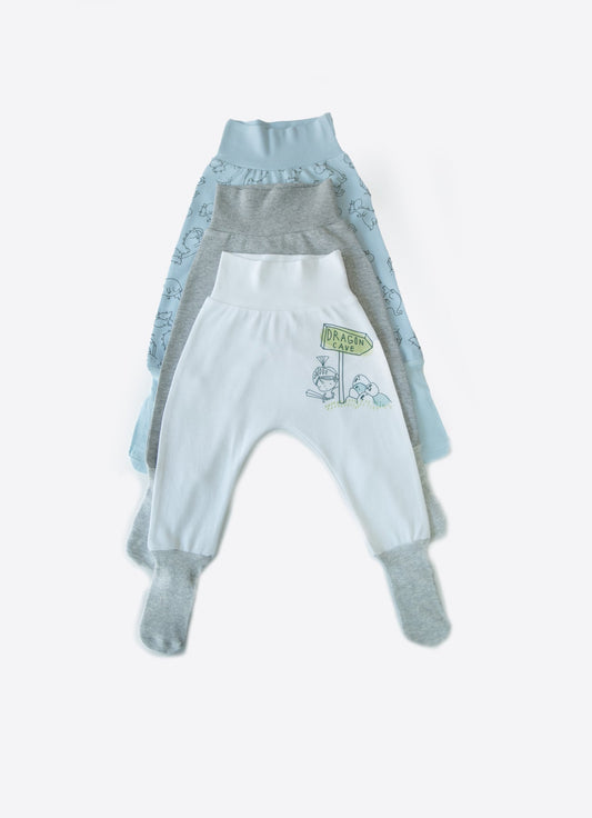 Organic Dino Pantsocks 3-Pack - S80974
