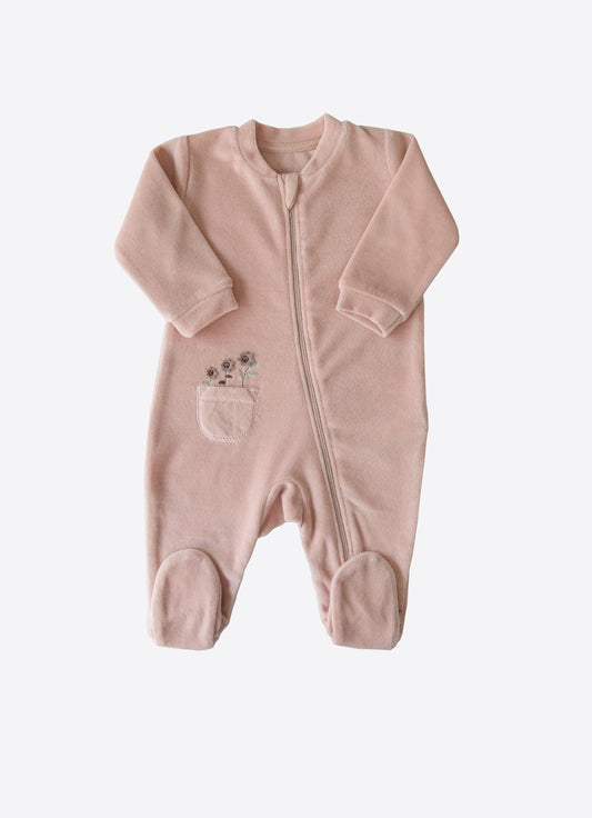 Organic Fiona Footed Jumpsuit - S19984