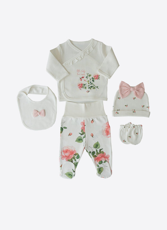 Organic Love Roses 5-Piece Newborn Set - S60121