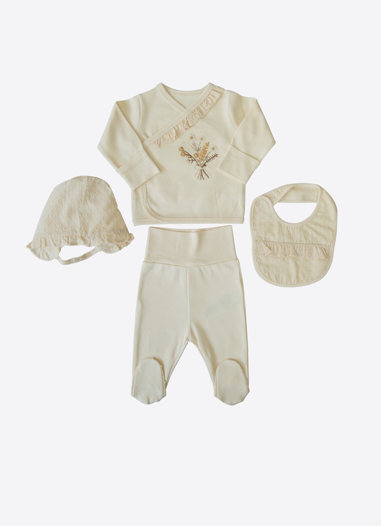Organic Flowers 4-Piece Newborn Set - S60229