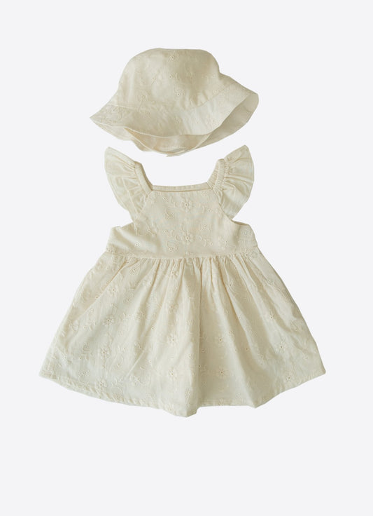 Organic Vanessa Dress With Hat - S02344