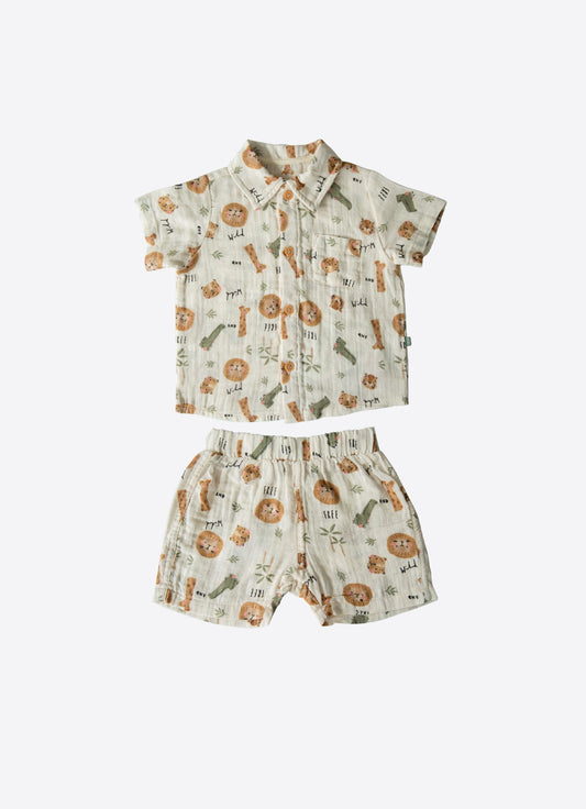 Organic Sid Muslin 2-Piece Set - S60183