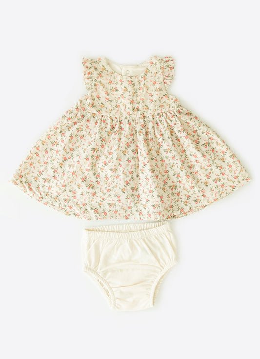 S44587 - Organic Sara Dress & Panties Set