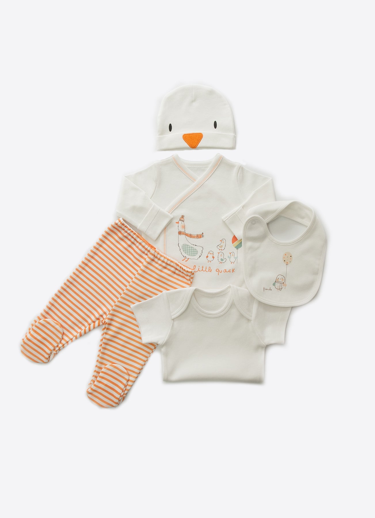 S49247 - Organic Little Duck 5-Piece Newborn Set