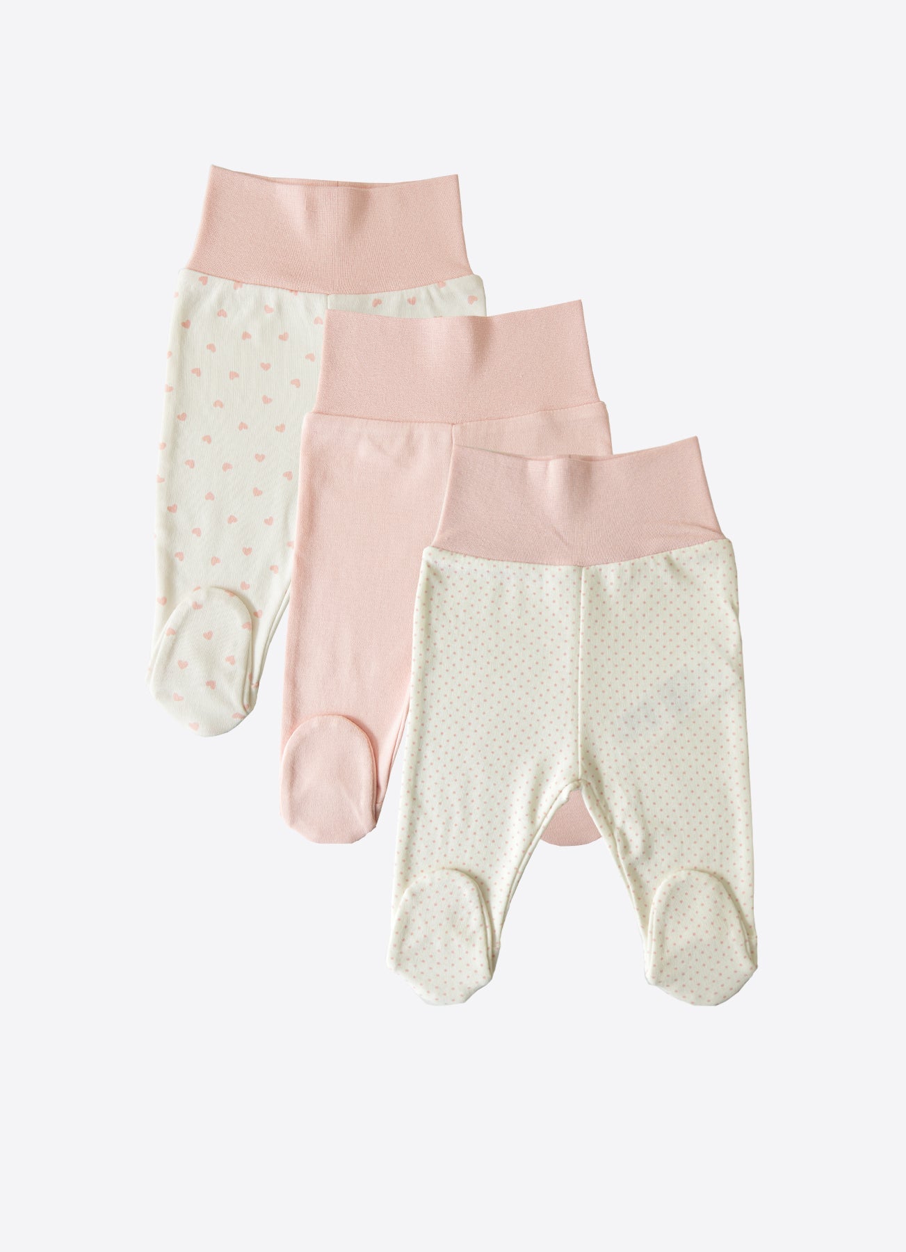 S30071 - Organic New Dreams Footed Trousers 3-Pack