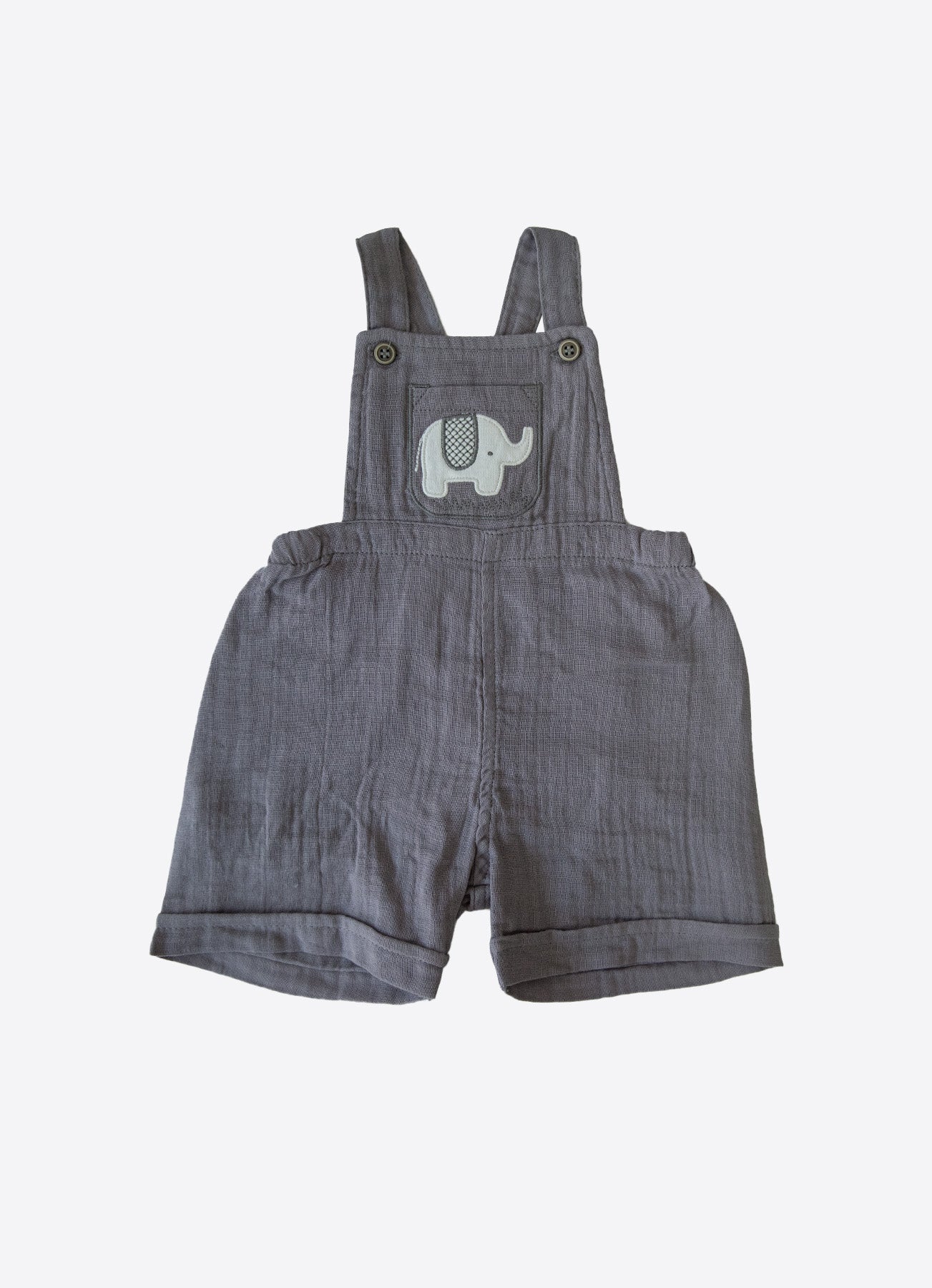 Organic Elephant 2-Piece Dungarees Set - S60219