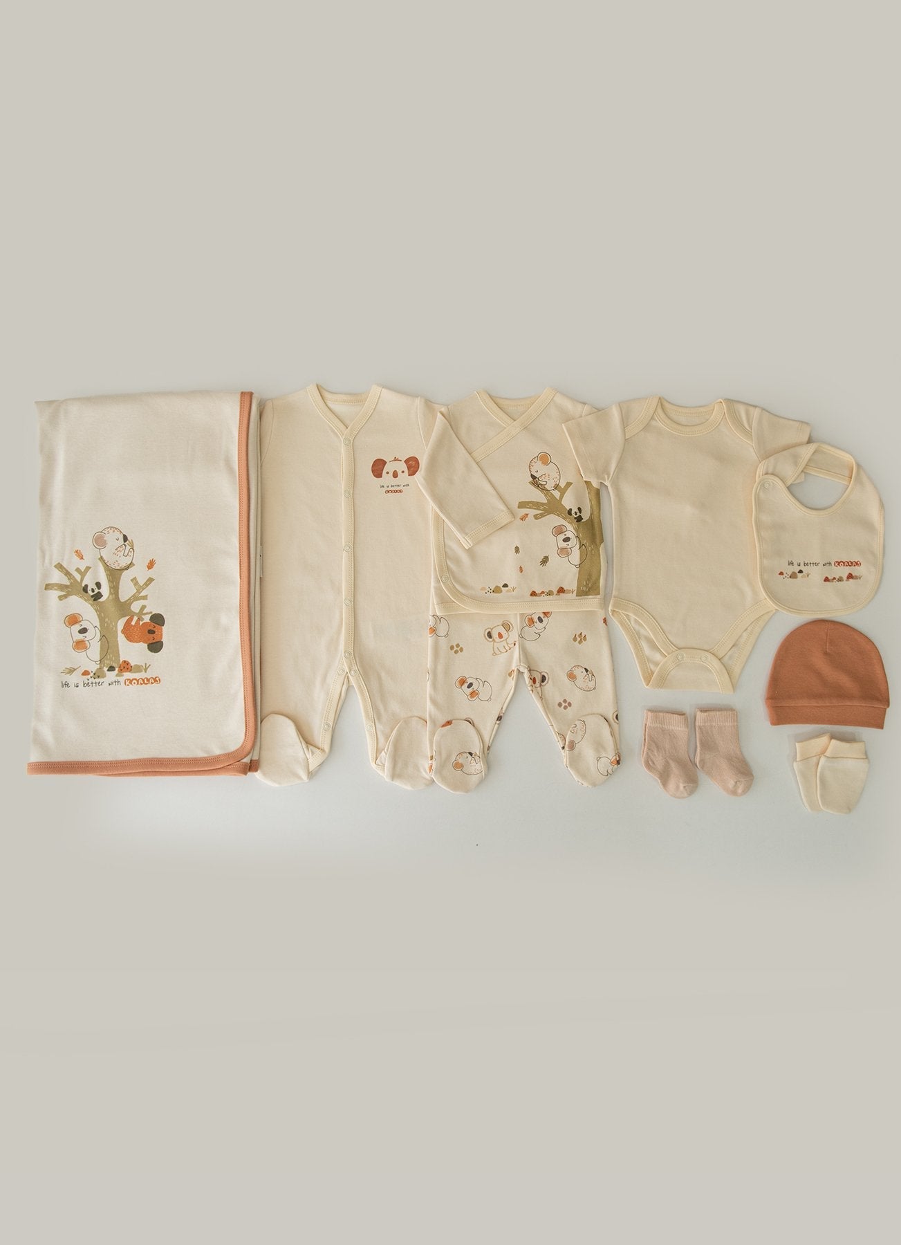 Organic Koala Life 10-Piece Newborn Set - S16631