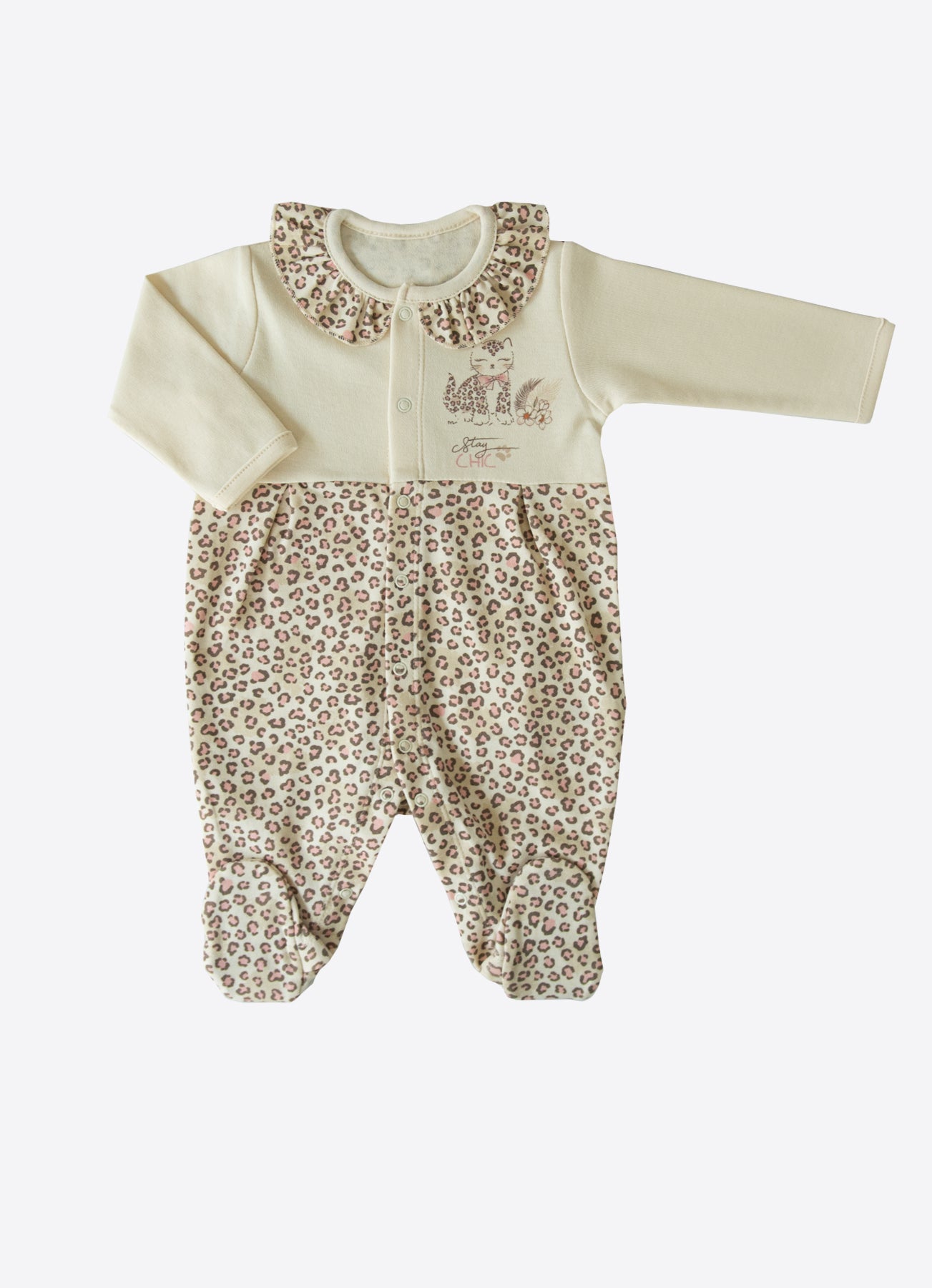 S54572 - Organic Stay Chic Jumpsuit with Bonnet