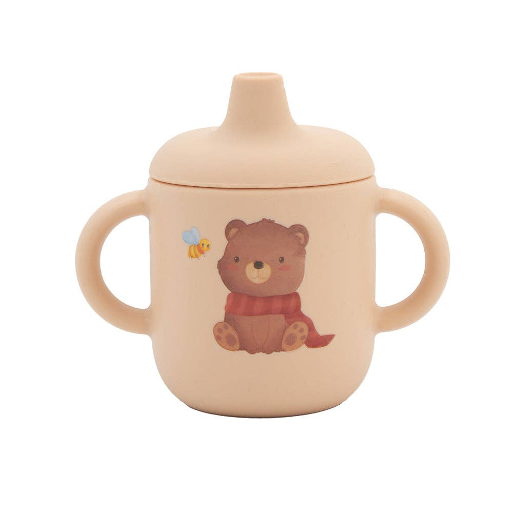 Silicone Sippy Cup: Bunny - pink