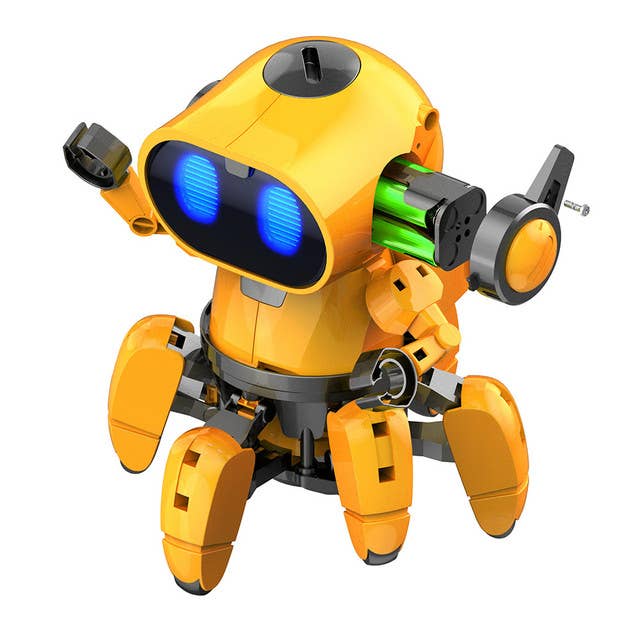 Tobbie the Self-Guiding AI Robot Yellow