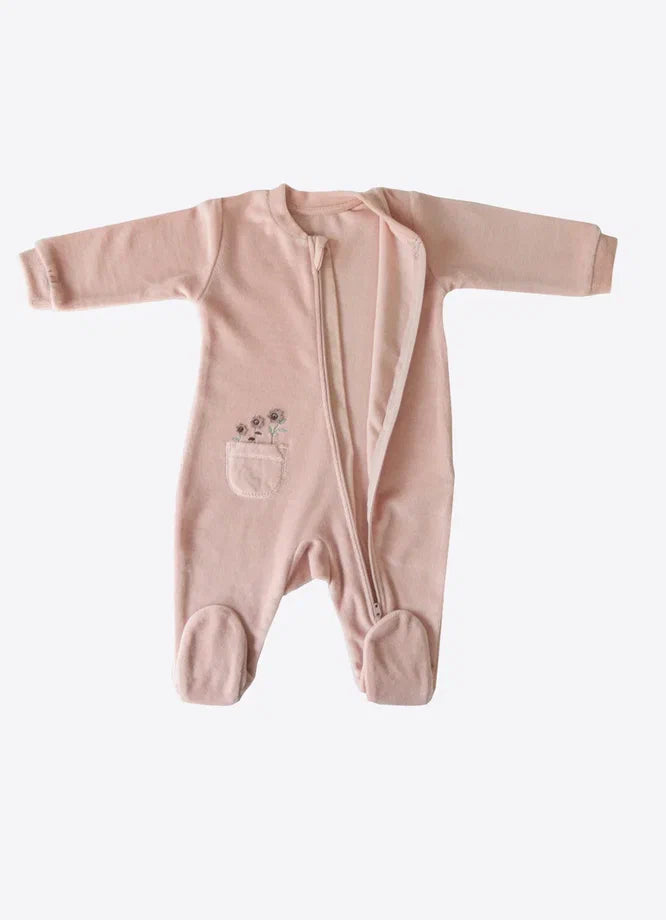 Organic Fiona Footed Jumpsuit - S19984