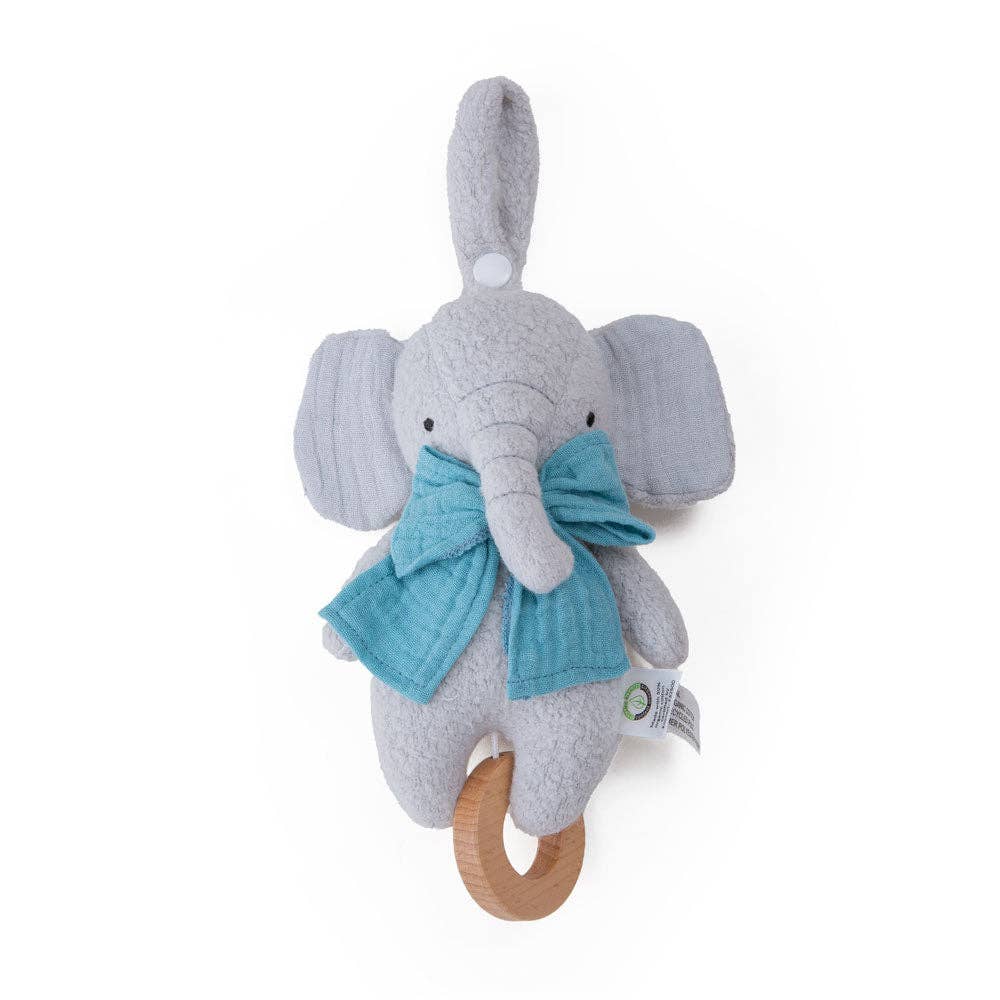 Elephant Musical Toy (Organic Cotton)