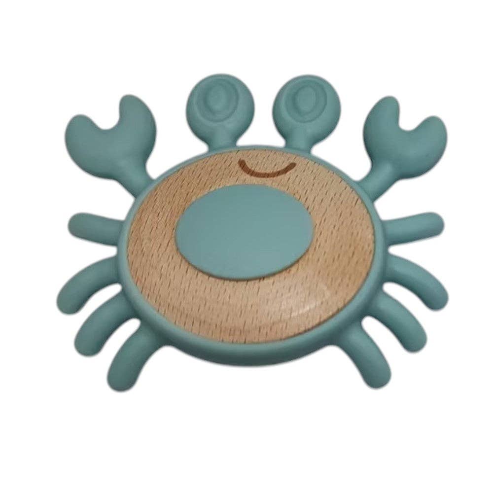 Crab Teether: Ocean Blue