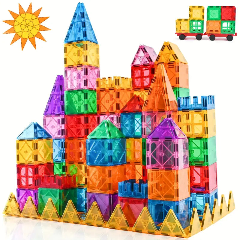 Magnetic Building Tiles - 95 Piece Set