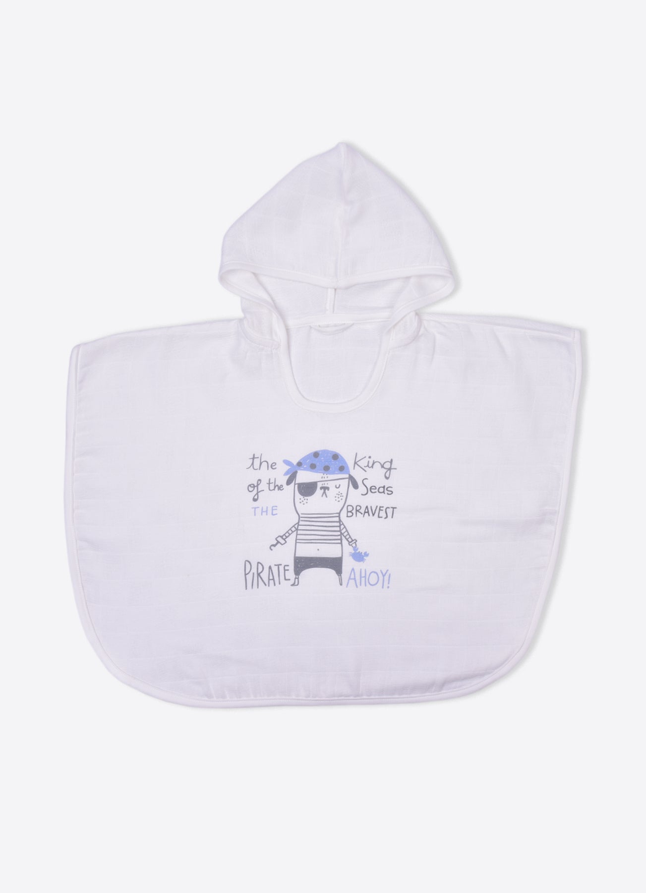 S26378 - Organic Muslin Blanket & Poncho Bathrobe Set