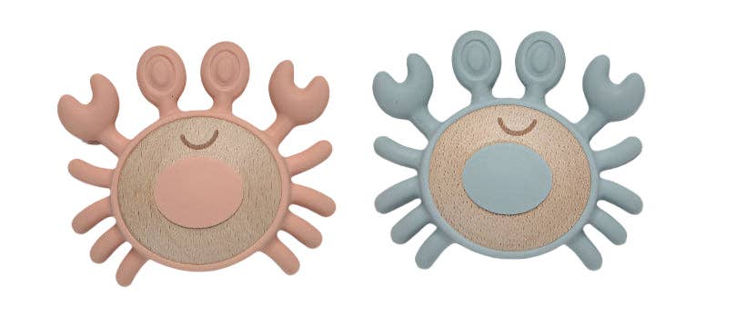 Crab Teether: Ocean Blue