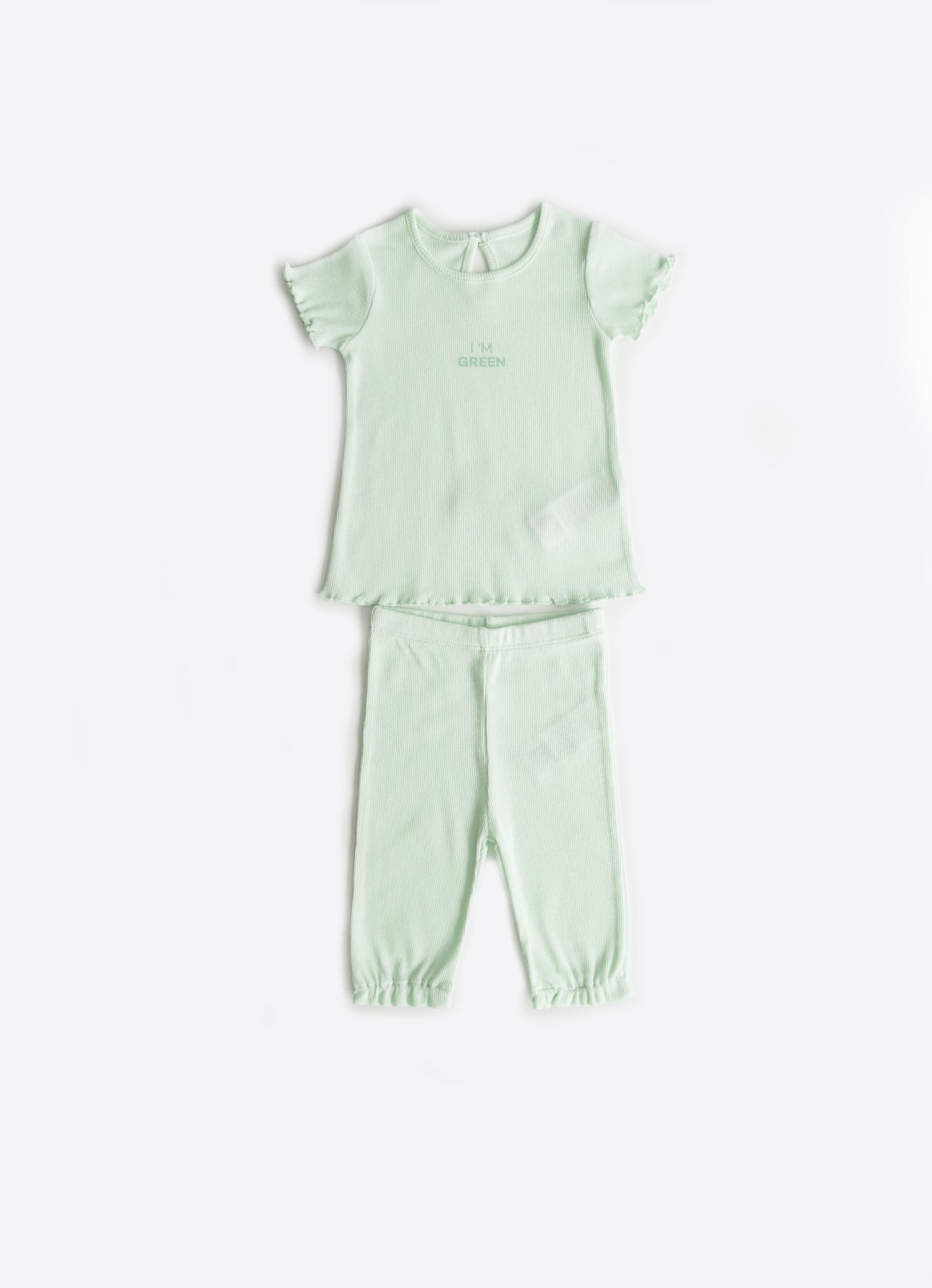 S60112 - Organic Camisole Baby Girl 2-Piece Set