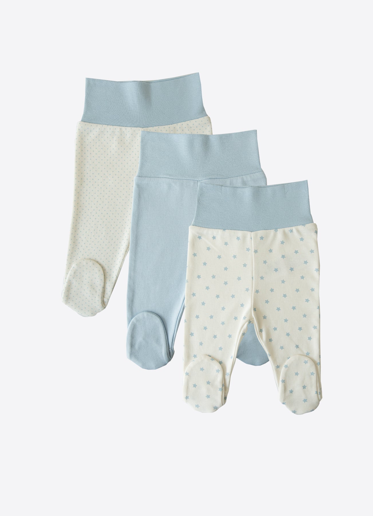 S30071 - Organic New Dreams Footed Trousers 3-Pack