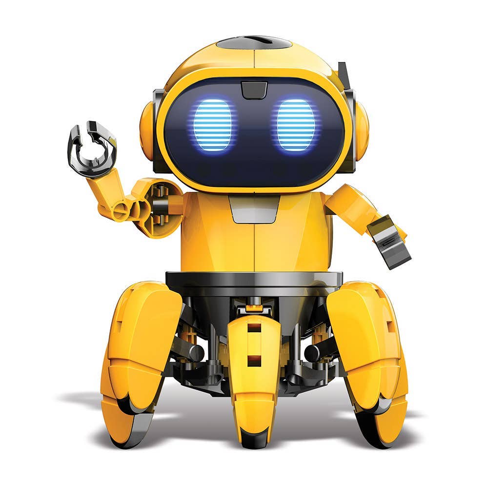 Tobbie the Self-Guiding AI Robot Yellow