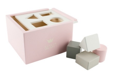 Wooden Blocks Box - Pink