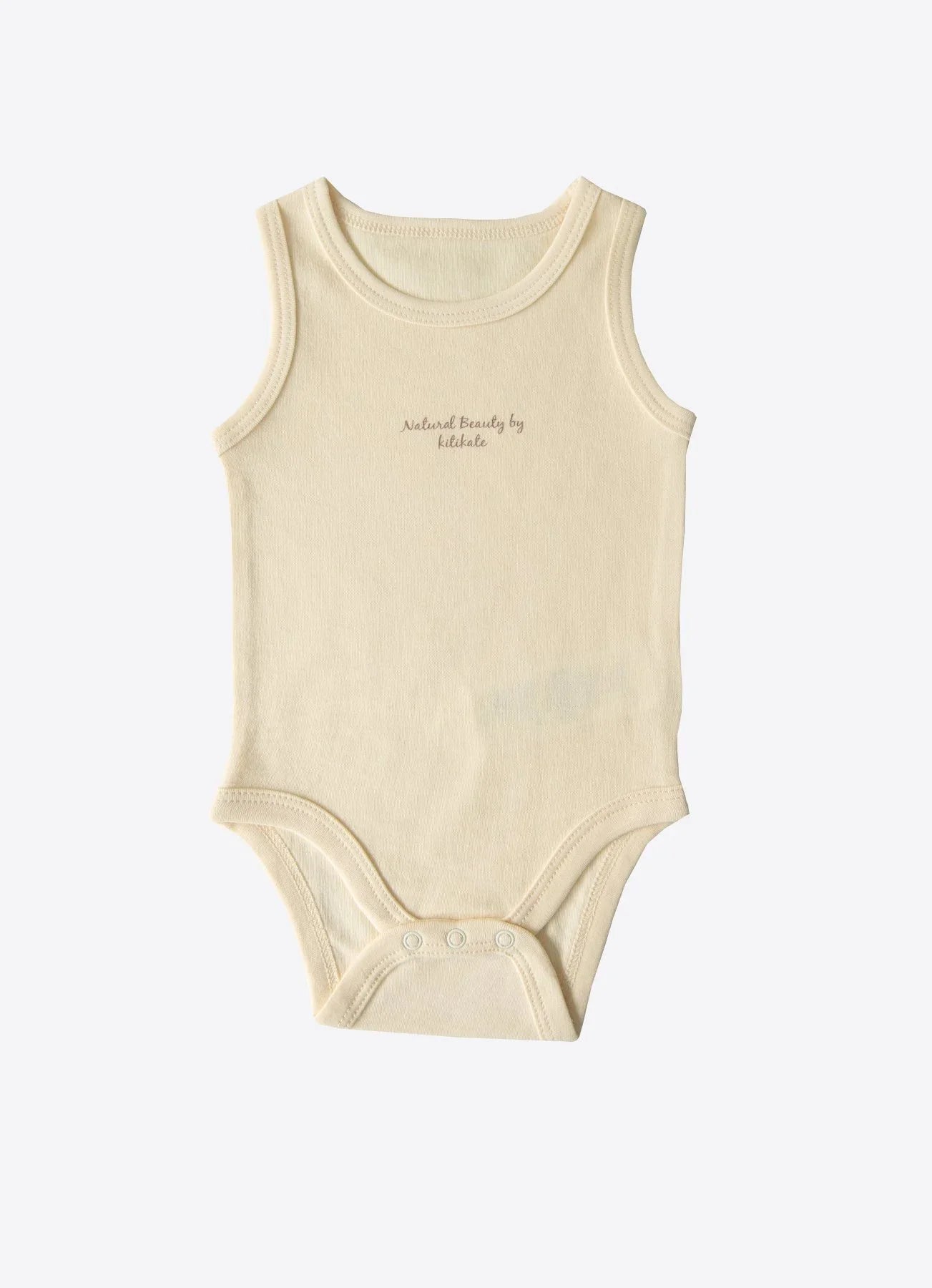 Organic Natural Sleveless Bodysuit - S91550