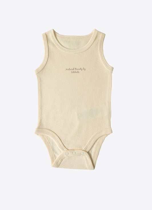 Organic Natural Sleveless Bodysuit - S91550