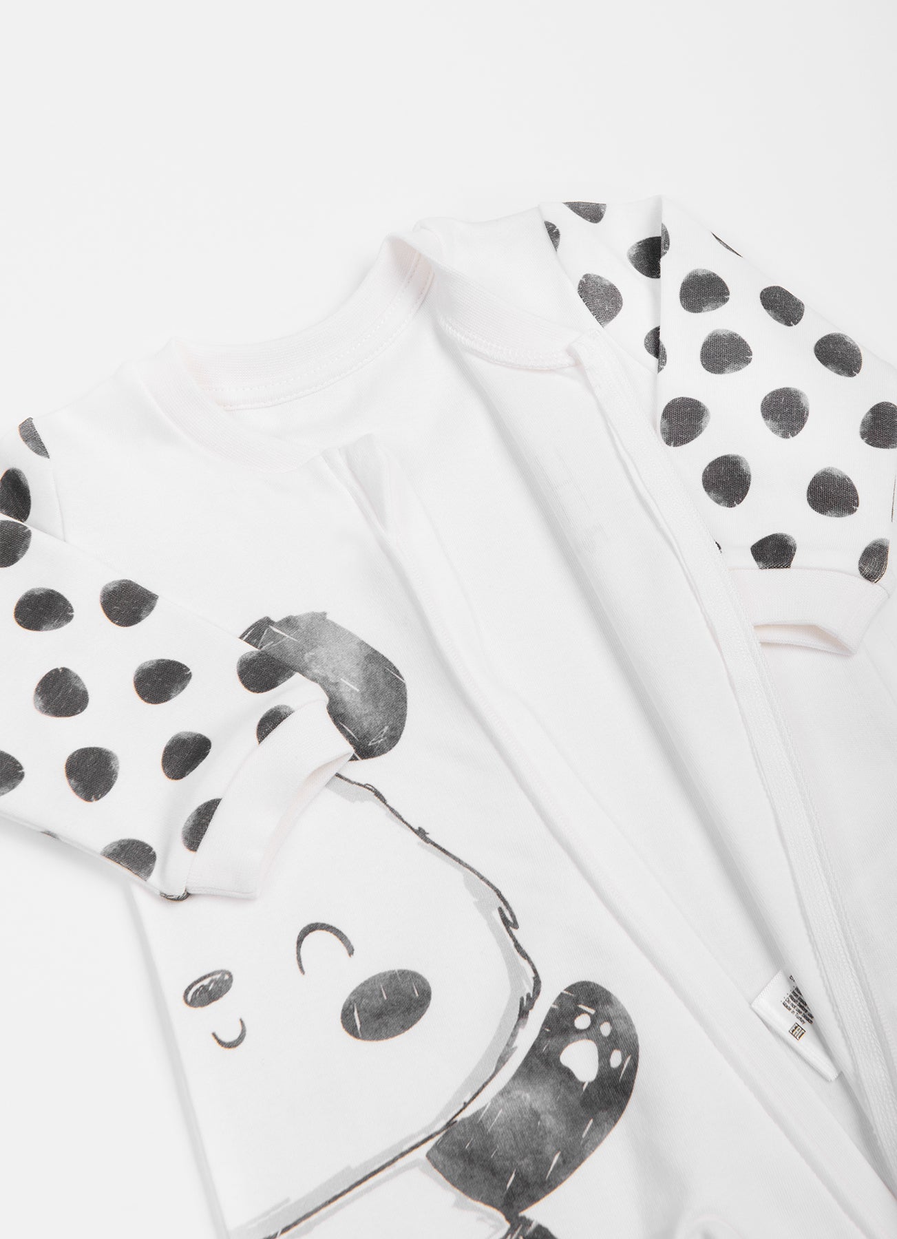 Organic Panda Zip-Up Jumpsuit - S14610