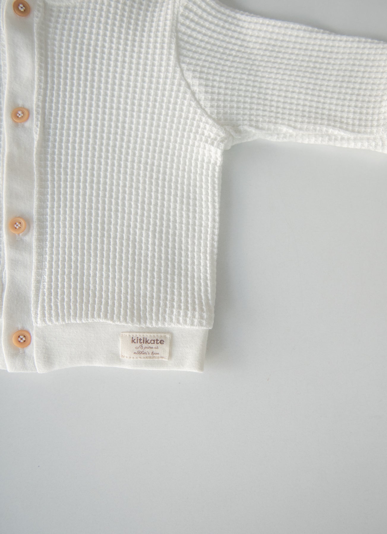 Organic Waffle Cardigan - S43897