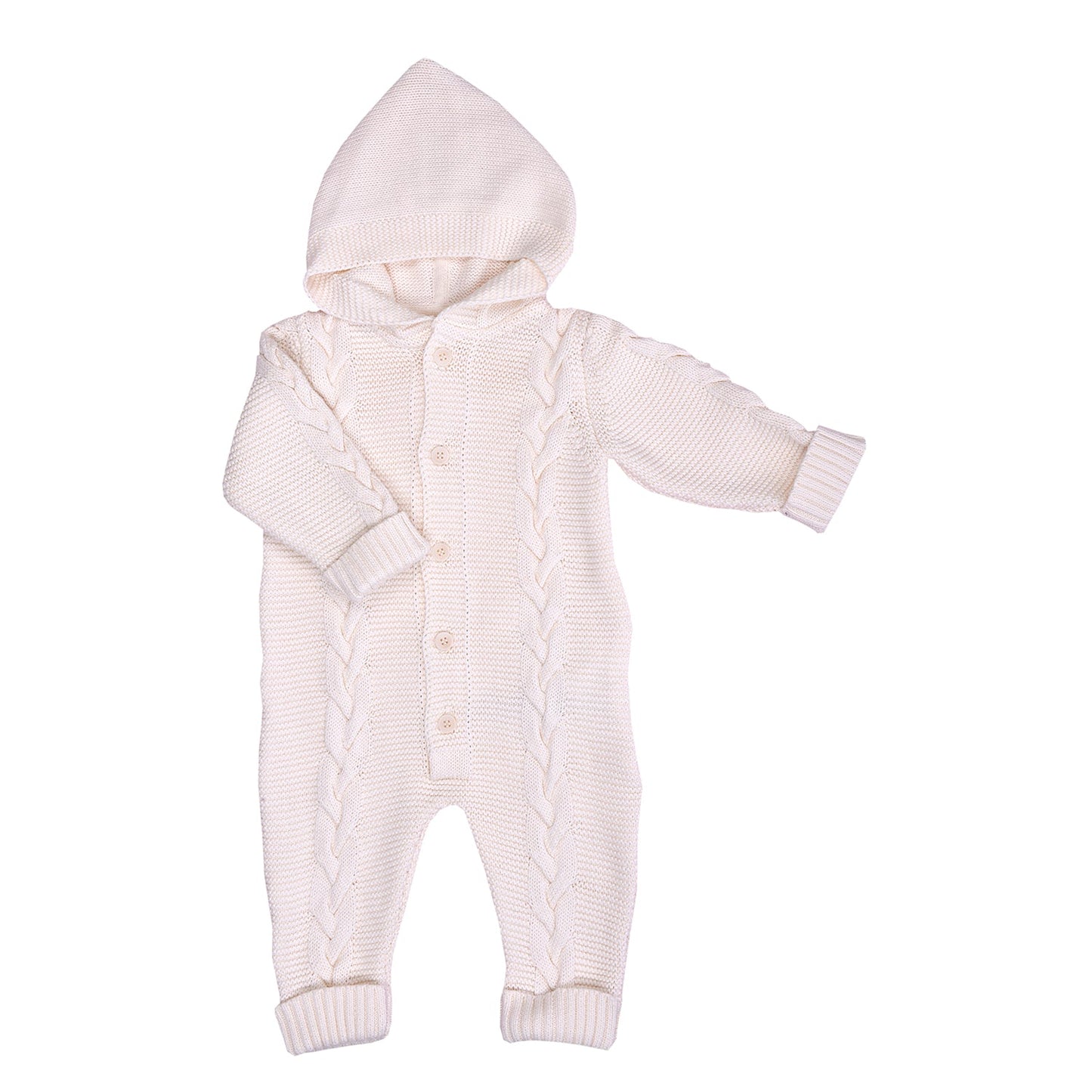 S61833 - Organic Lena Cable Knit Jumpsuit