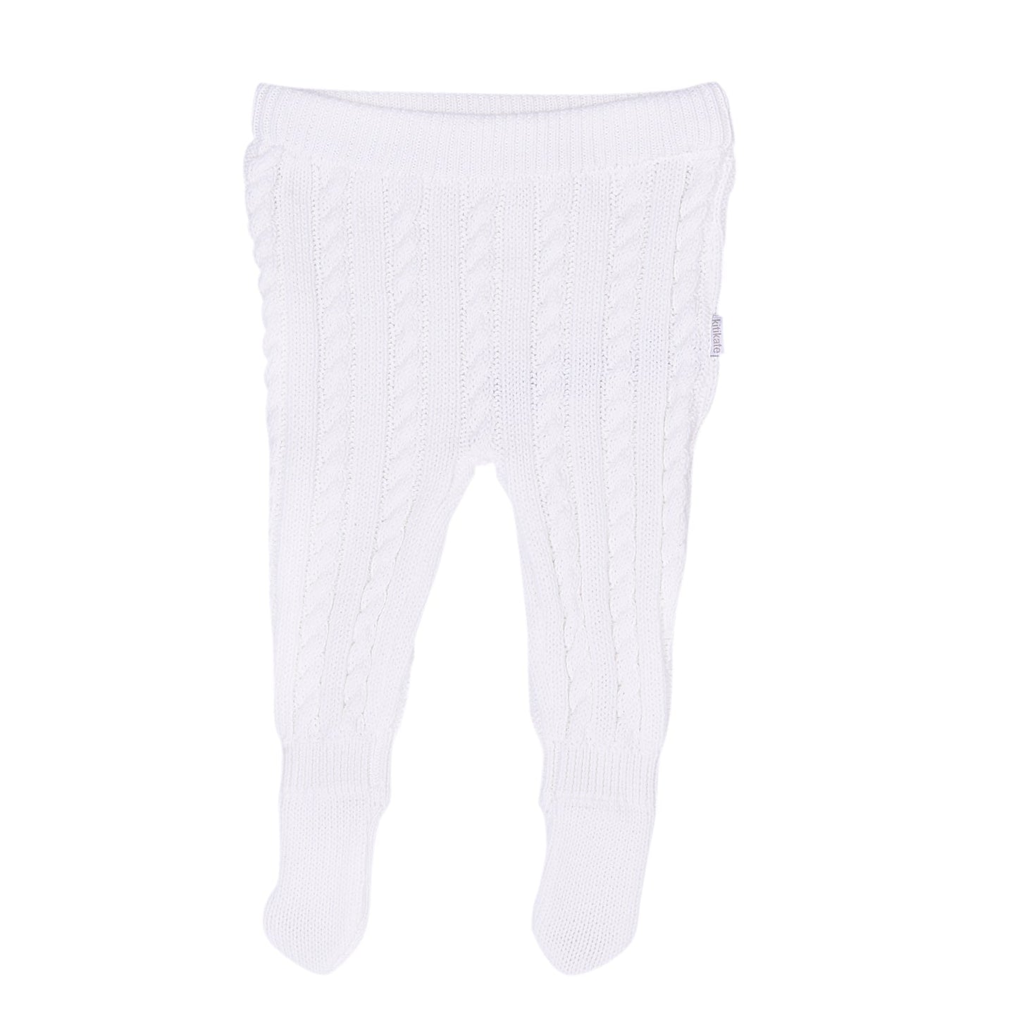 S69587 - Organic Cable Knitted Footed Pants
