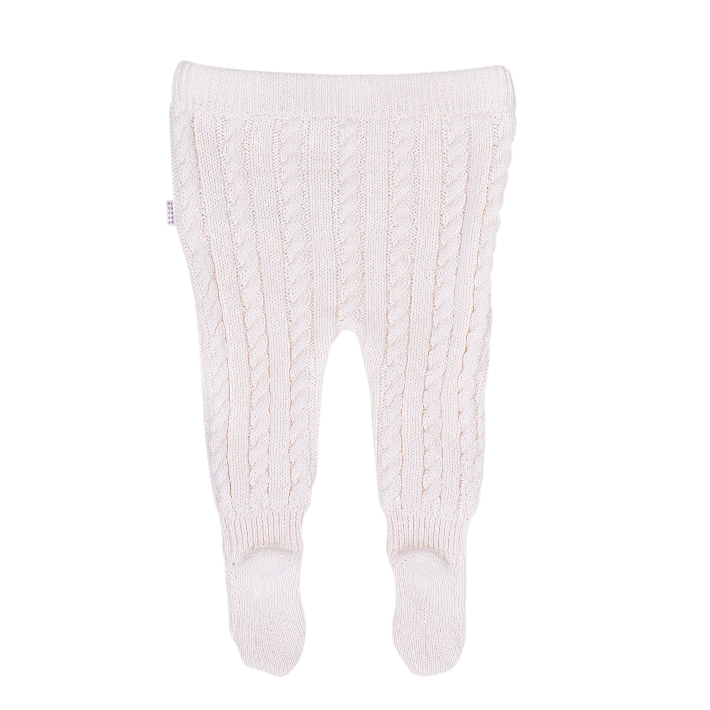 S69587 - Organic Cable Knitted Footed Pants