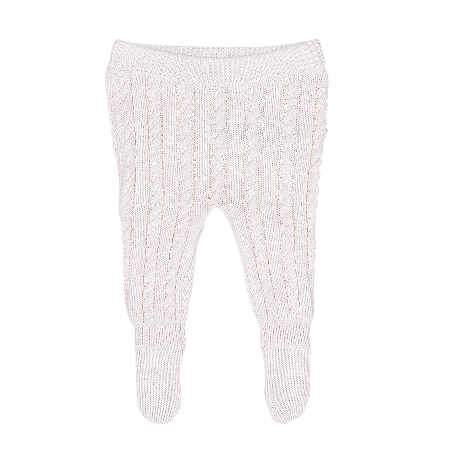 S69587 - Organic Cable Knitted Footed Pants