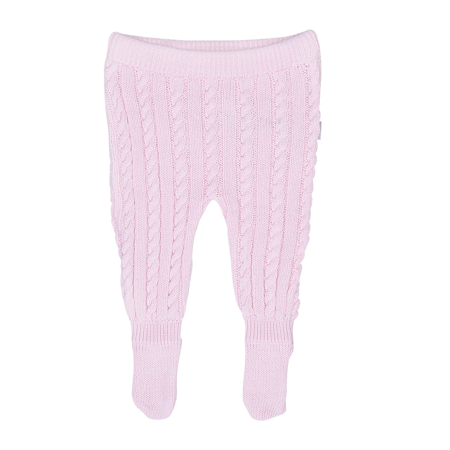 S69587 - Organic Cable Knitted Footed Pants