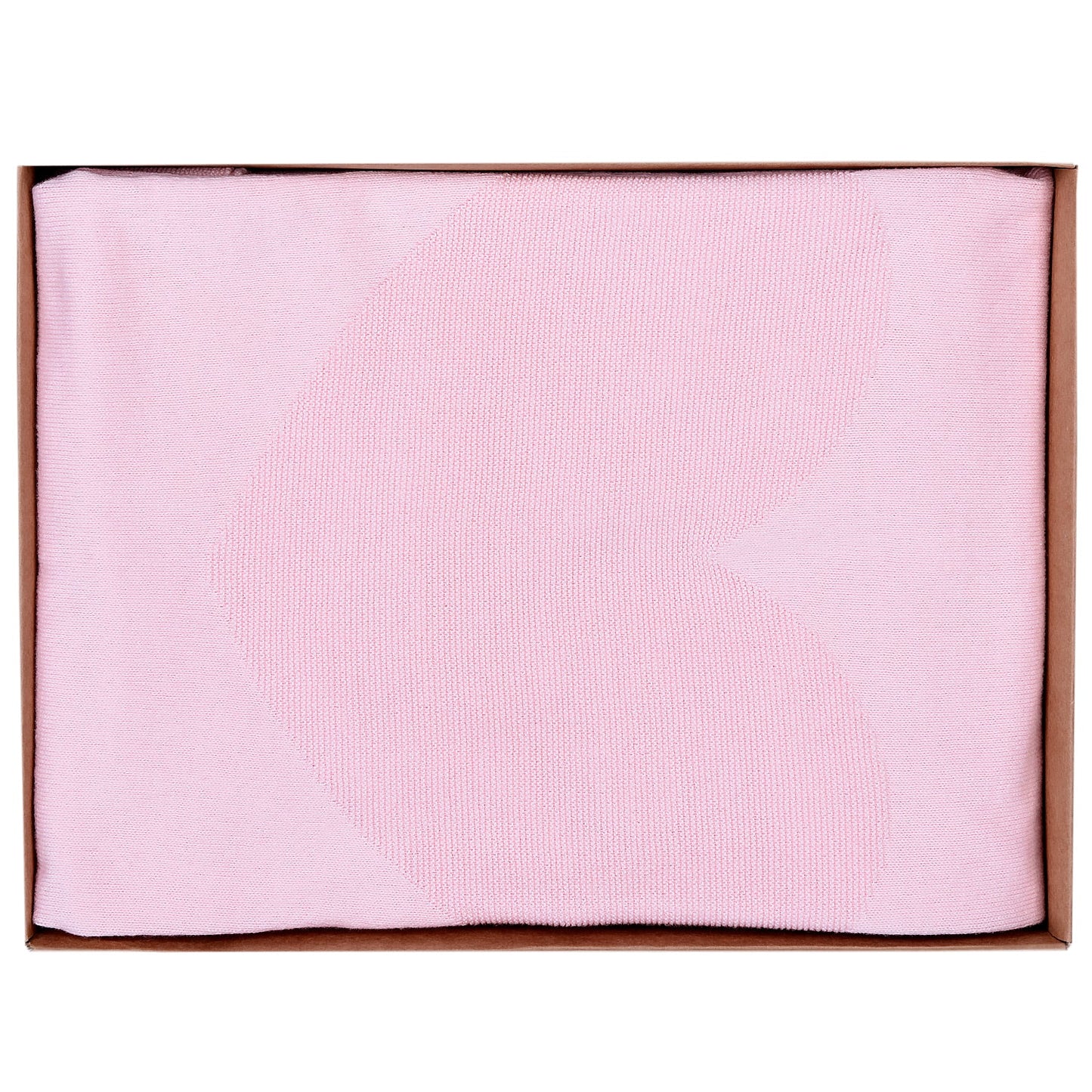 S70835 - Organic Knitted Heart Blanket