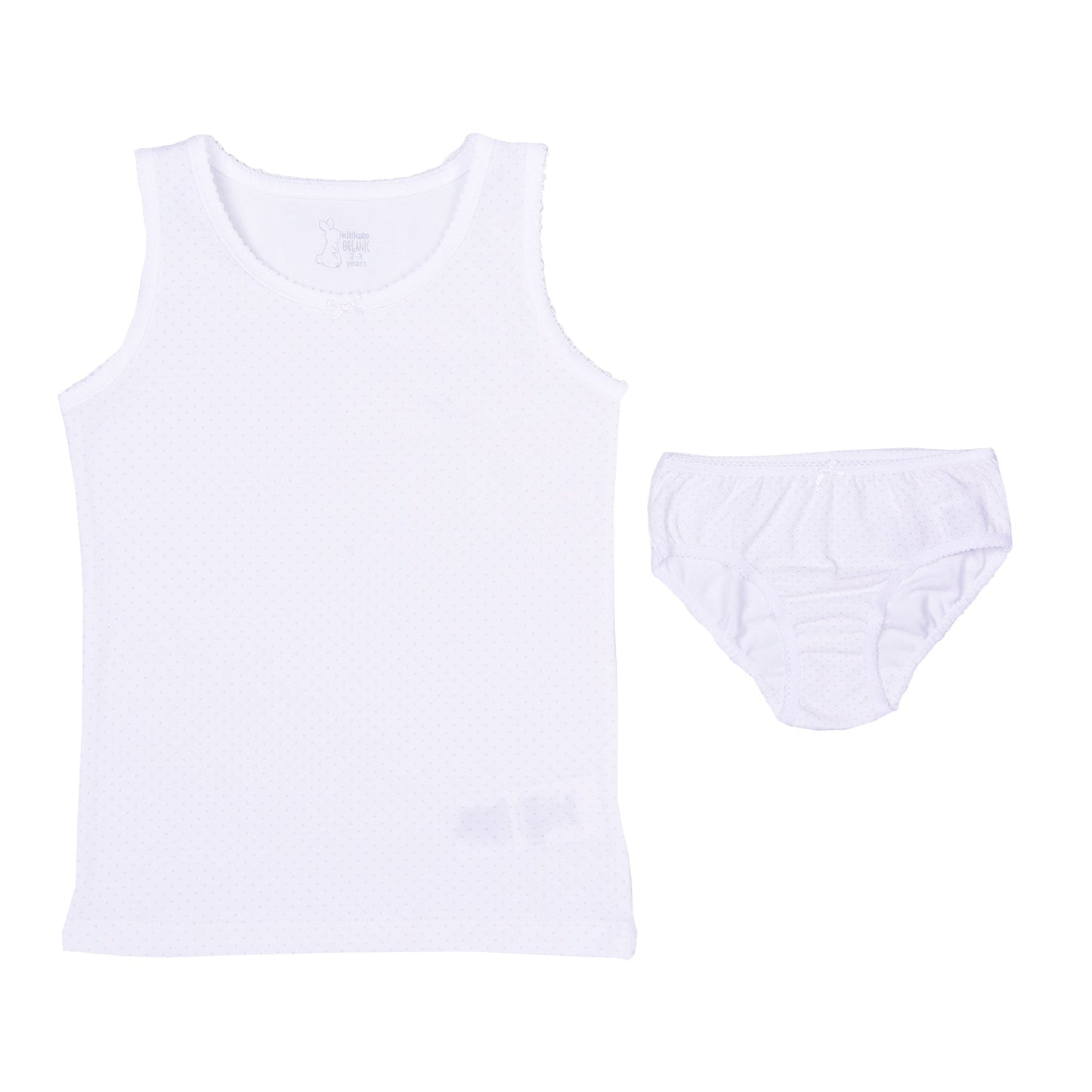 S93094 - Organic Pink Dots Underwear Set - Girl
