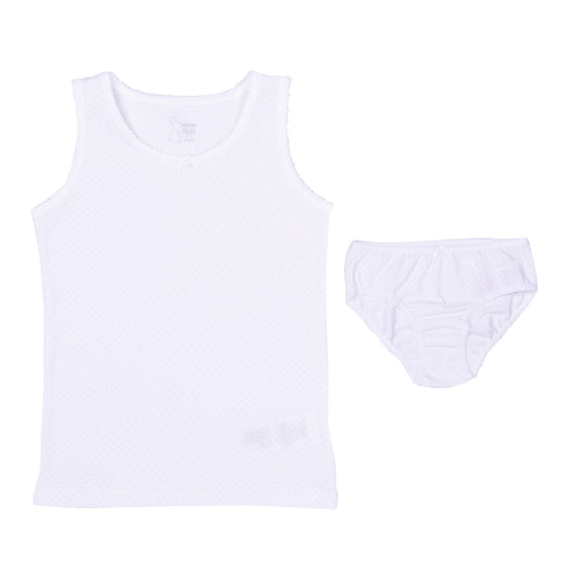 S93094 - Organic Pink Dots Underwear Set - Girl