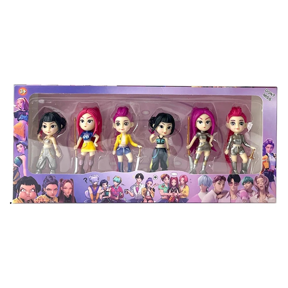 KPOP Demon Hunters - Huntrix - 6 Figurines - Rumi & Mia & Zoey