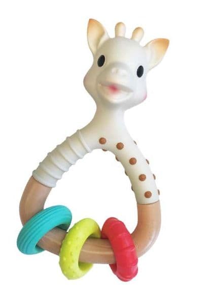 So Pure Sophie La Girafe Natur'rings Rattle - Teether