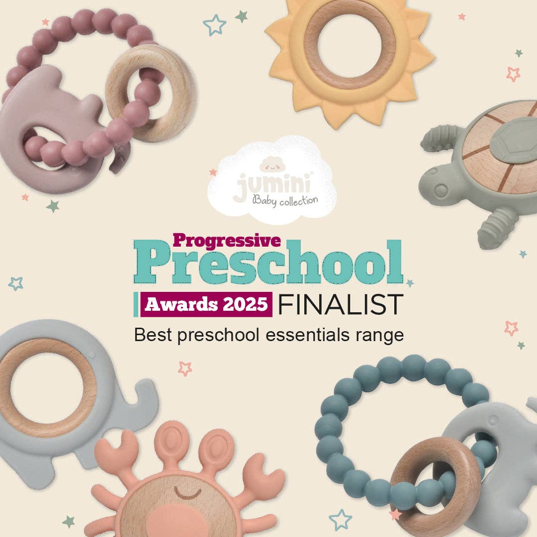 Elephant Teether Beads: Pink Haze