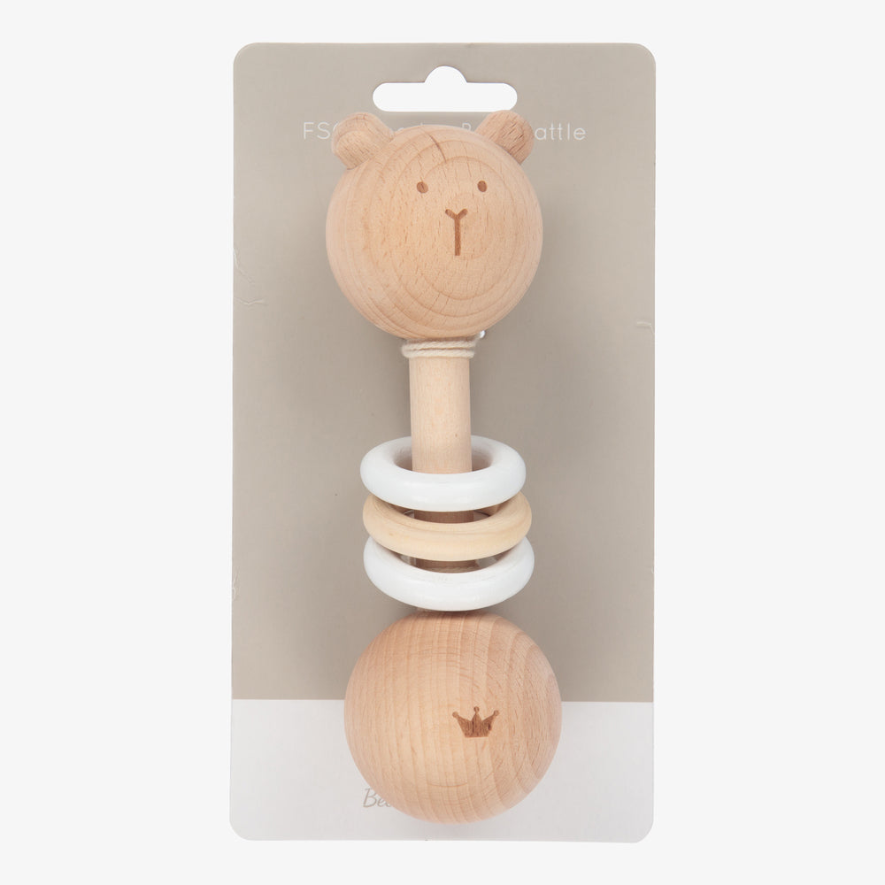 Wooden Bear Rattle