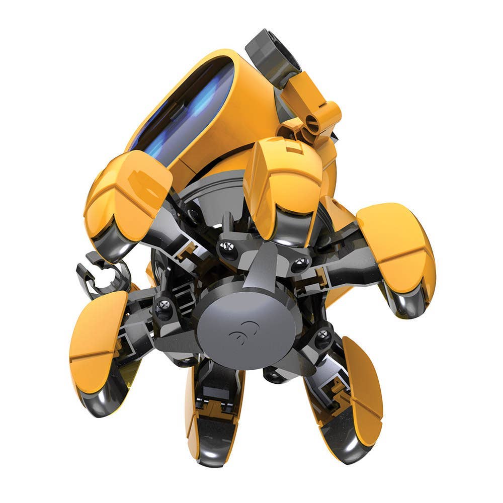 Tobbie the Self-Guiding AI Robot Yellow