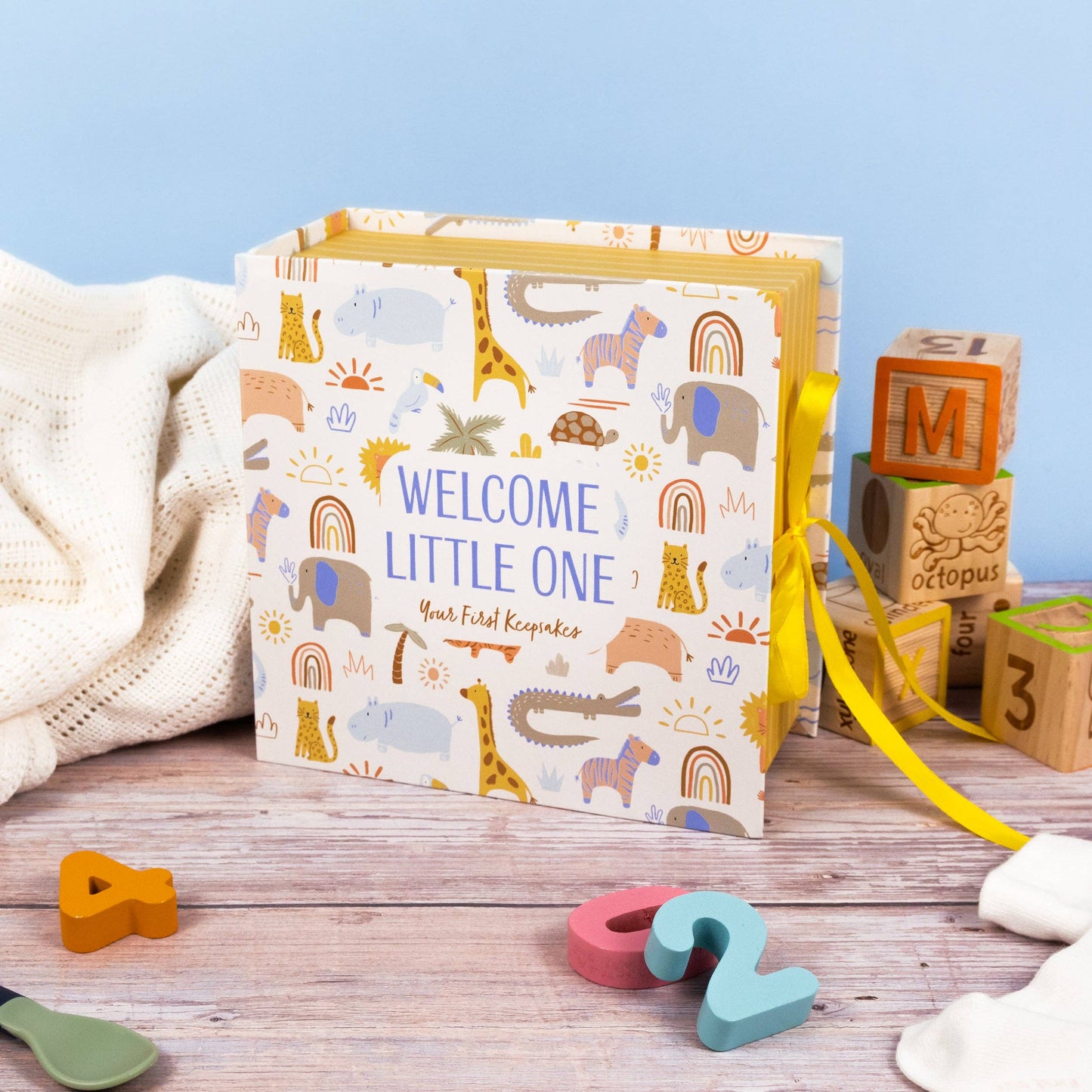 Lullaby Animals Baby Keepsake Box