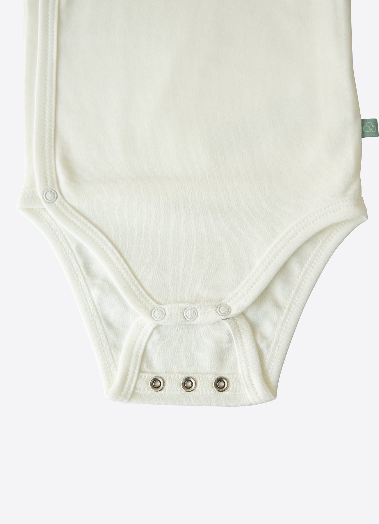 Organic New Basic Extendable Short Sleeve Wrapover Bodysuit - S40155
